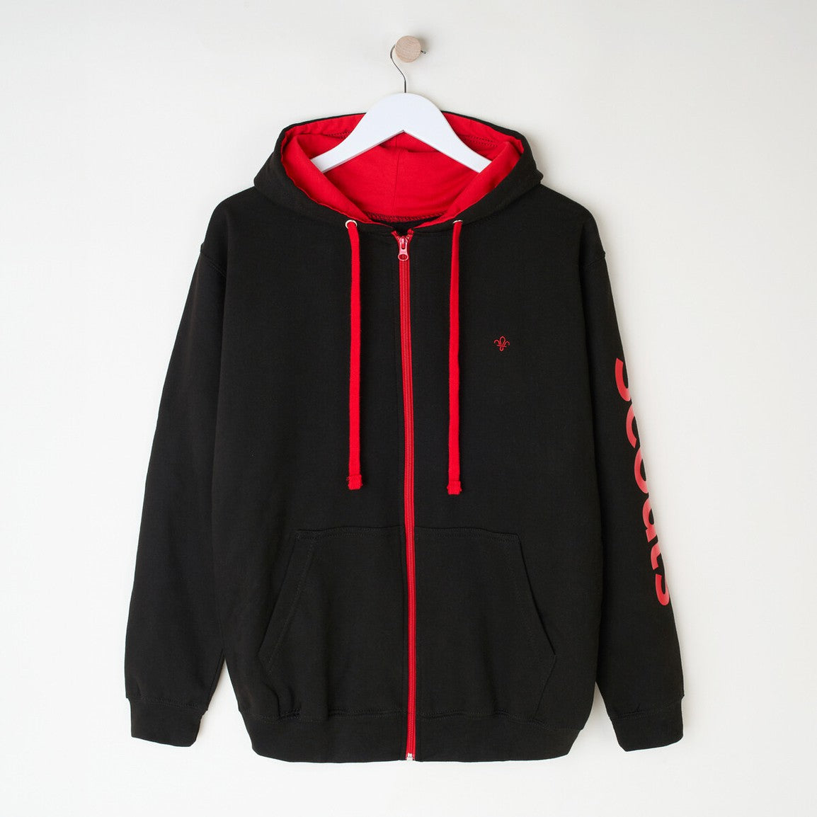 Fleur de Lis Brights Zip Through Hoodie