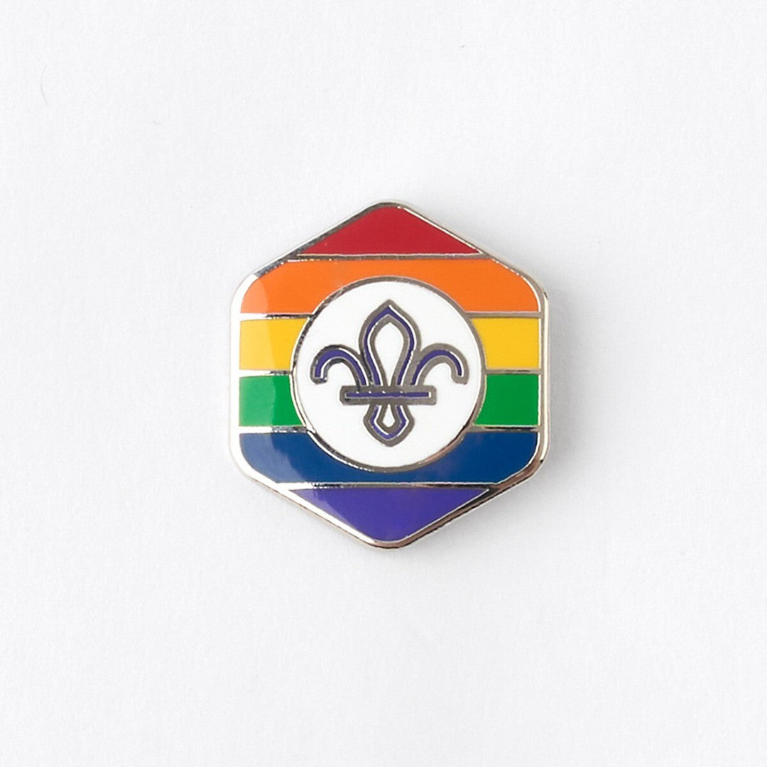 Scout Pride Pin Badge - Rainbow Flag
