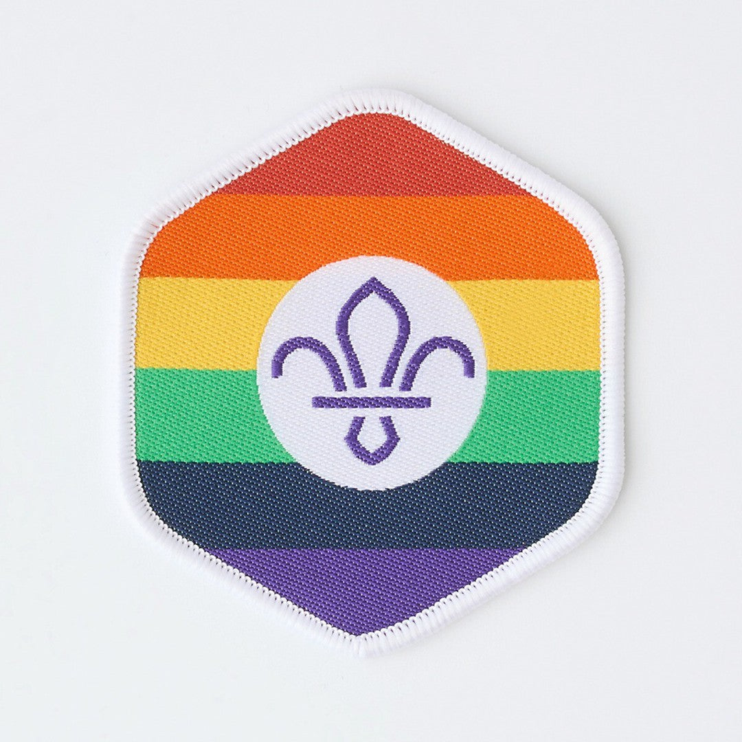 Scout Pride Blanket Badge - Rainbow Flag