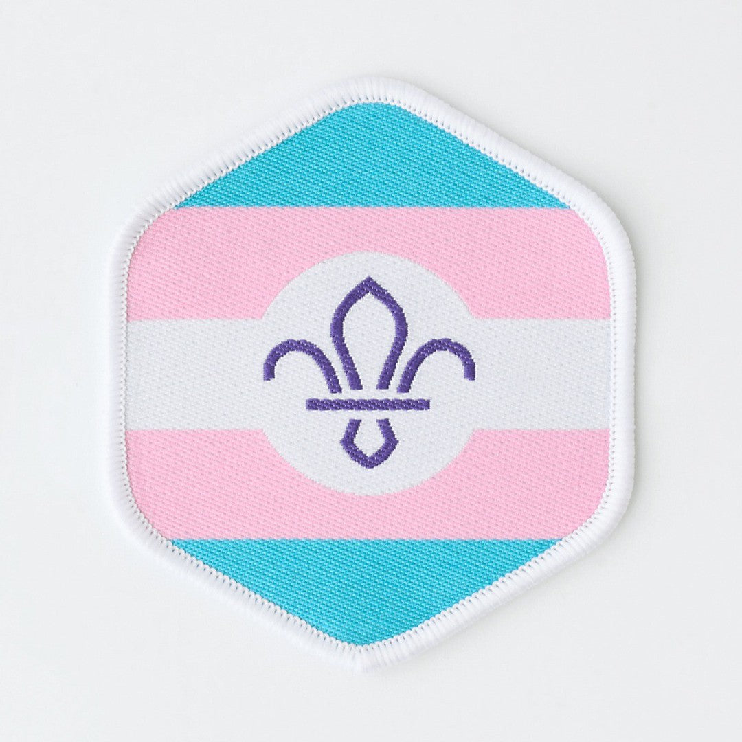 Scout Pride Blanket Badge - Trans Flag
