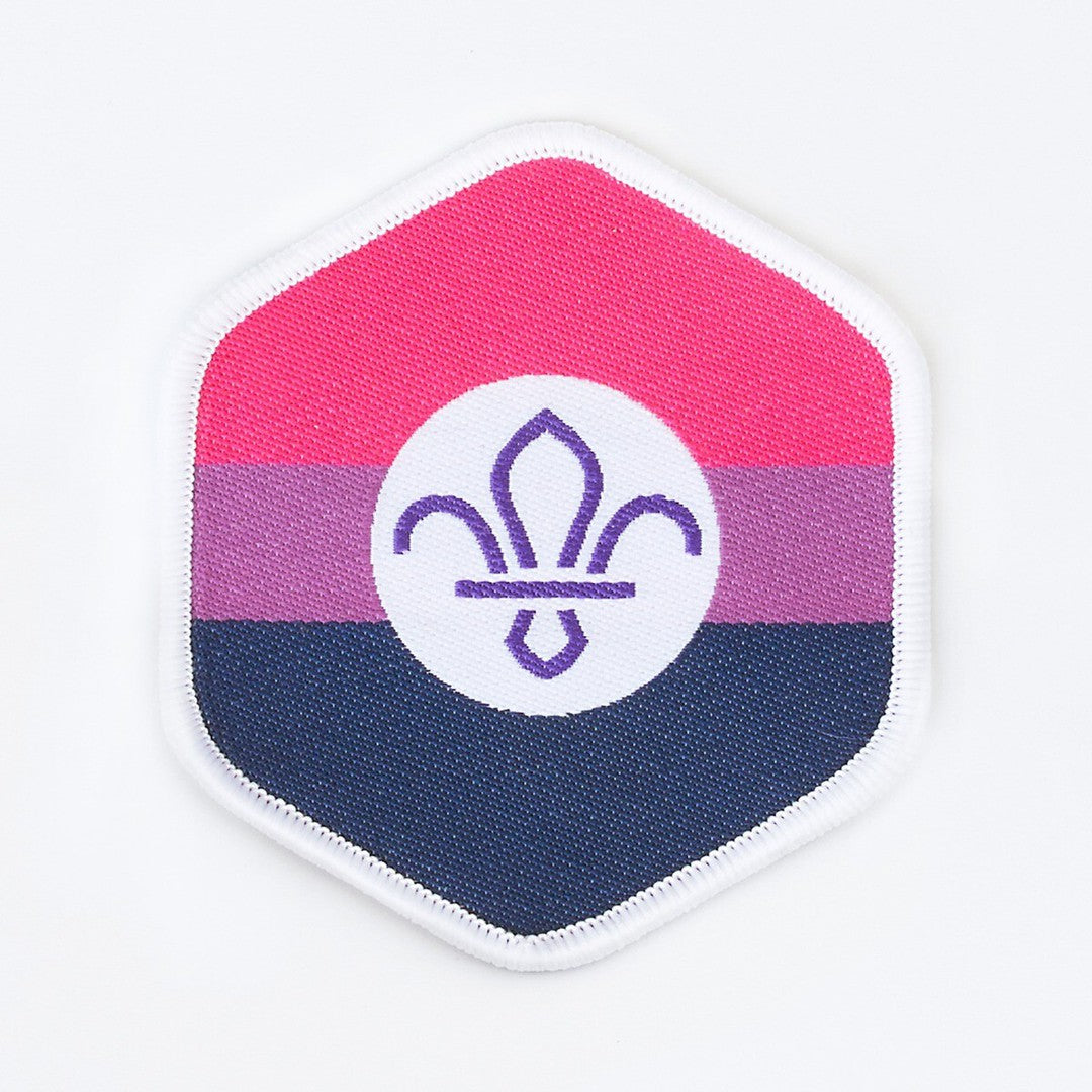 Scout Pride Blanket Badge - Bisexual Flag