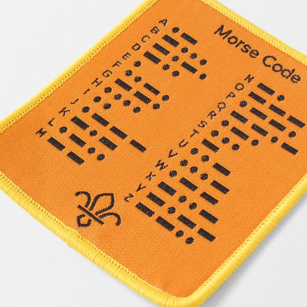 Morse Code Number Alphabet Badge