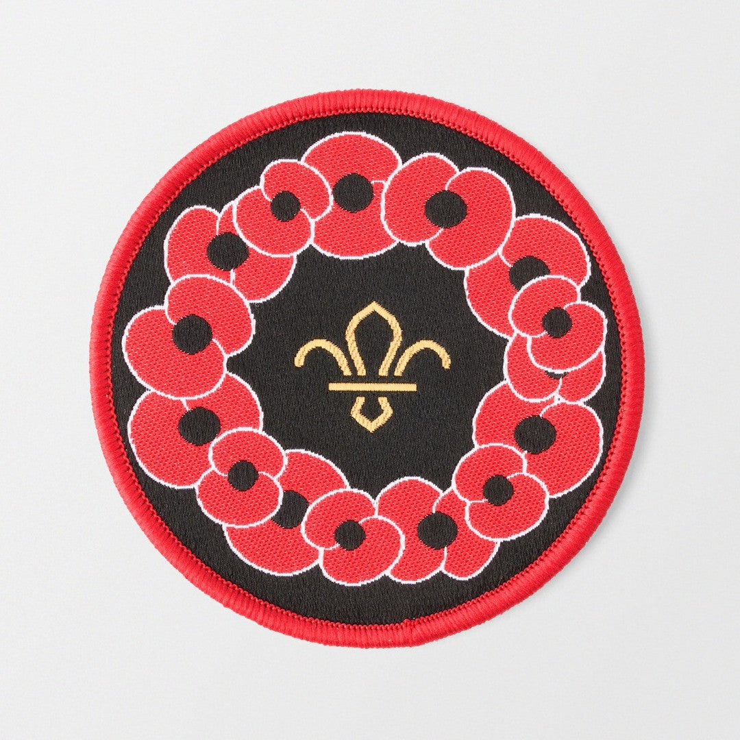 Poppy & Scouts Wreath Blanket Badge