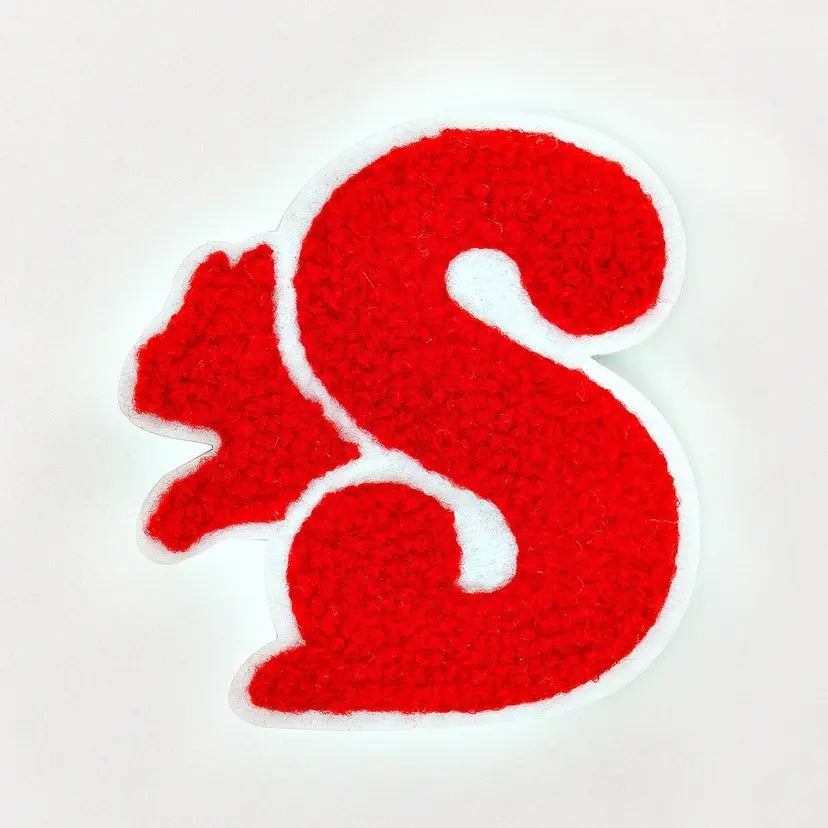 Squirrels Chenille Blanket Badge