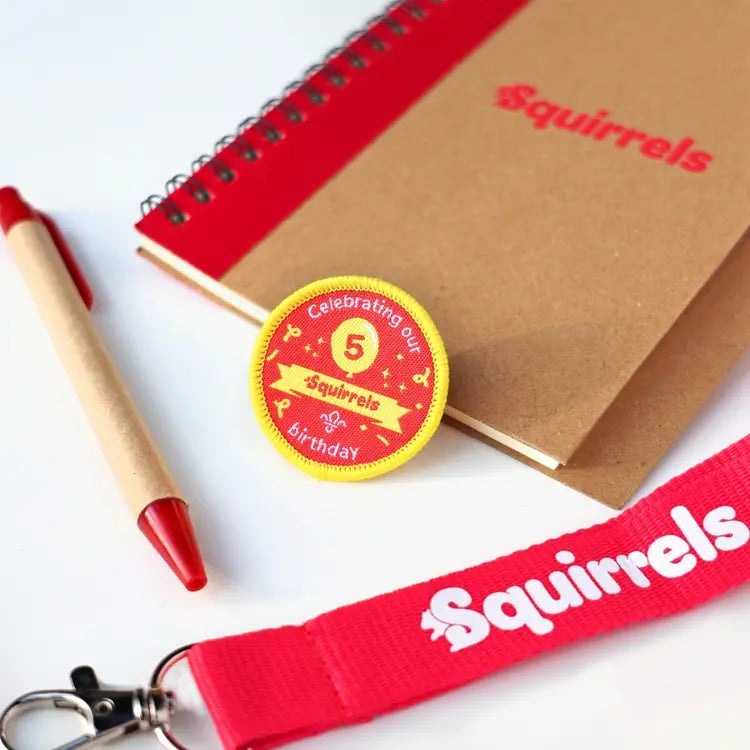 Squirrels 5th Birthday Uniform Badge