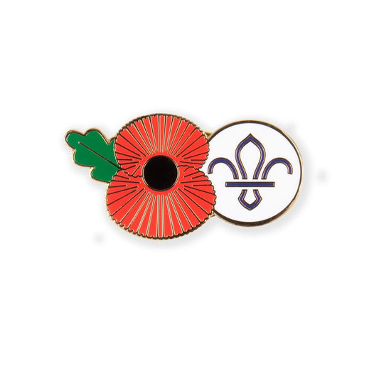 Poppy & Scouts Pin Badge