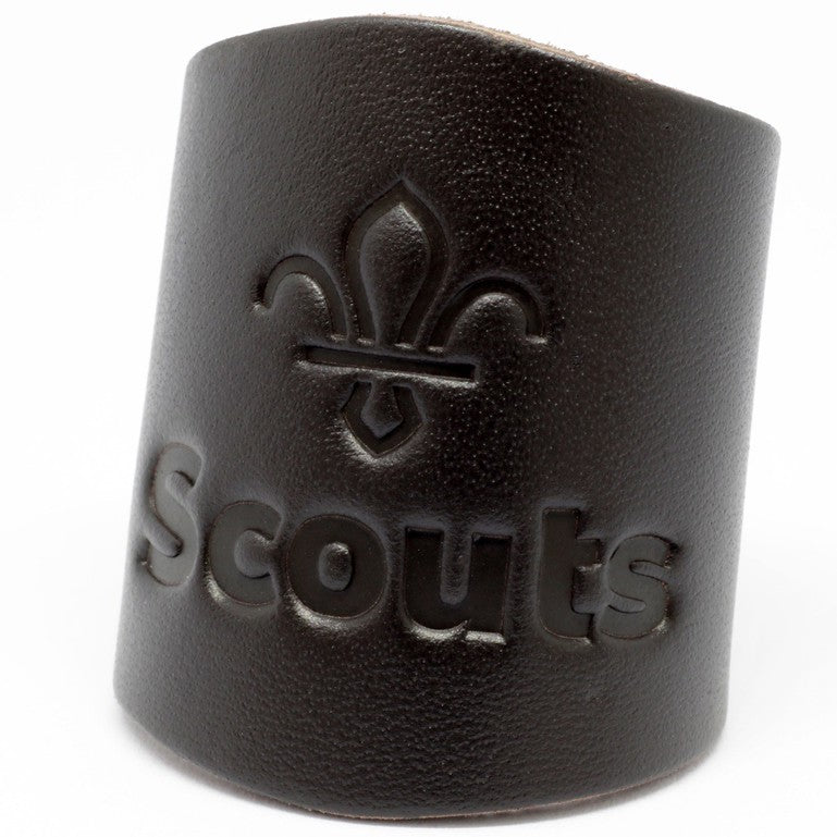 Scouts Plain Embossed Leather Woggle