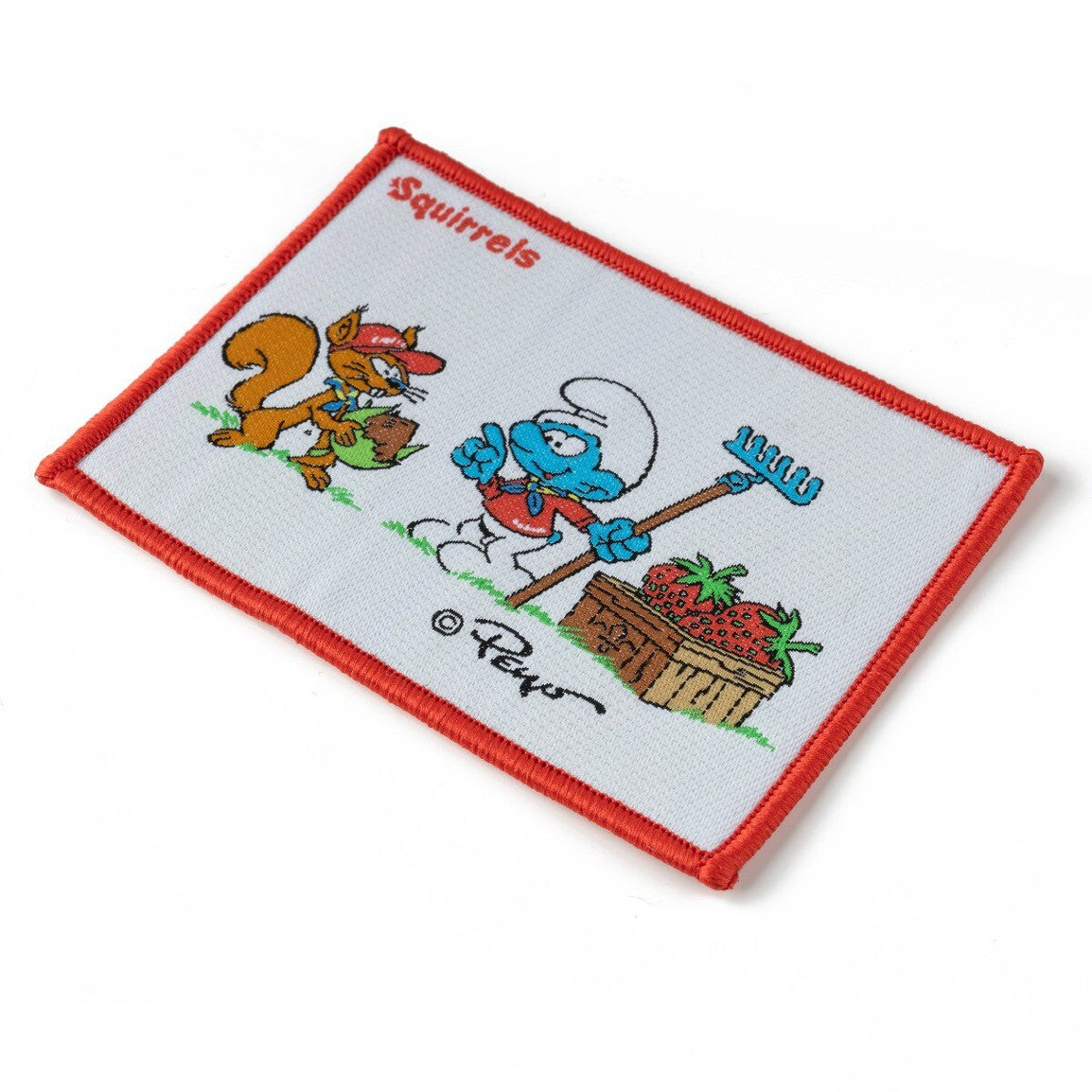 Smurf Squirrel Scout Fun Blanket Badge