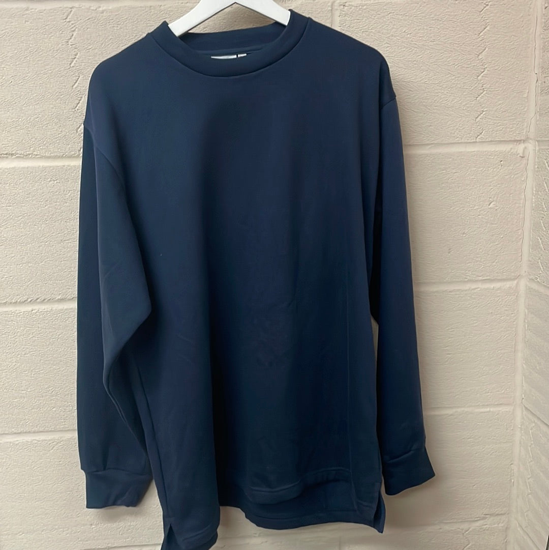 Plain navy blue jumper hotsell