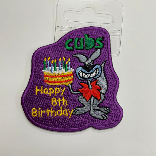 Happy 8th Birthday Cubs Fun Badge