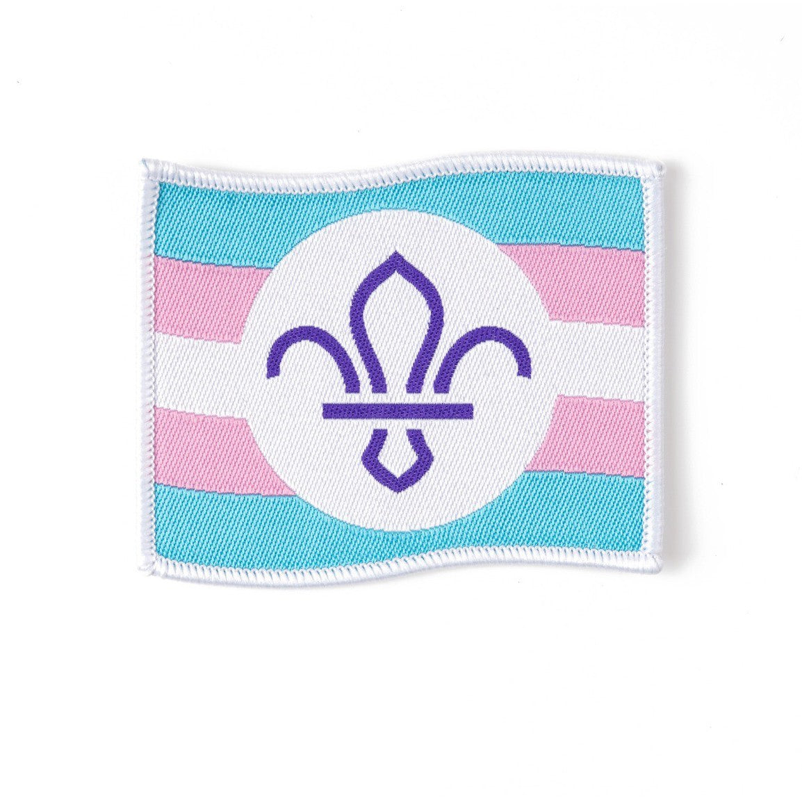 Scout Pride Trans Woven Blanket Badge