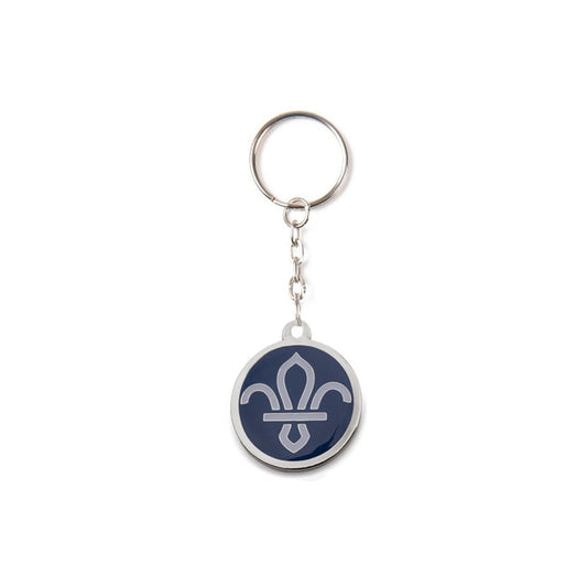 Scouts Fleur de Lis Enamel Keyring