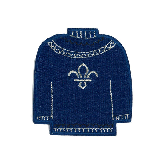 Scouts Fleur de Lis Christmas Jumper Blanket Badge