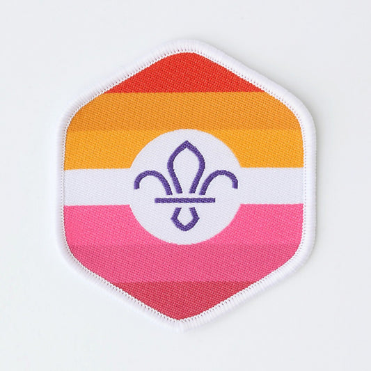 Scout Pride Blanket Badge - Lesbian Flag