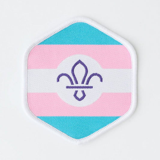 Scout Pride Blanket Badge - Trans Flag