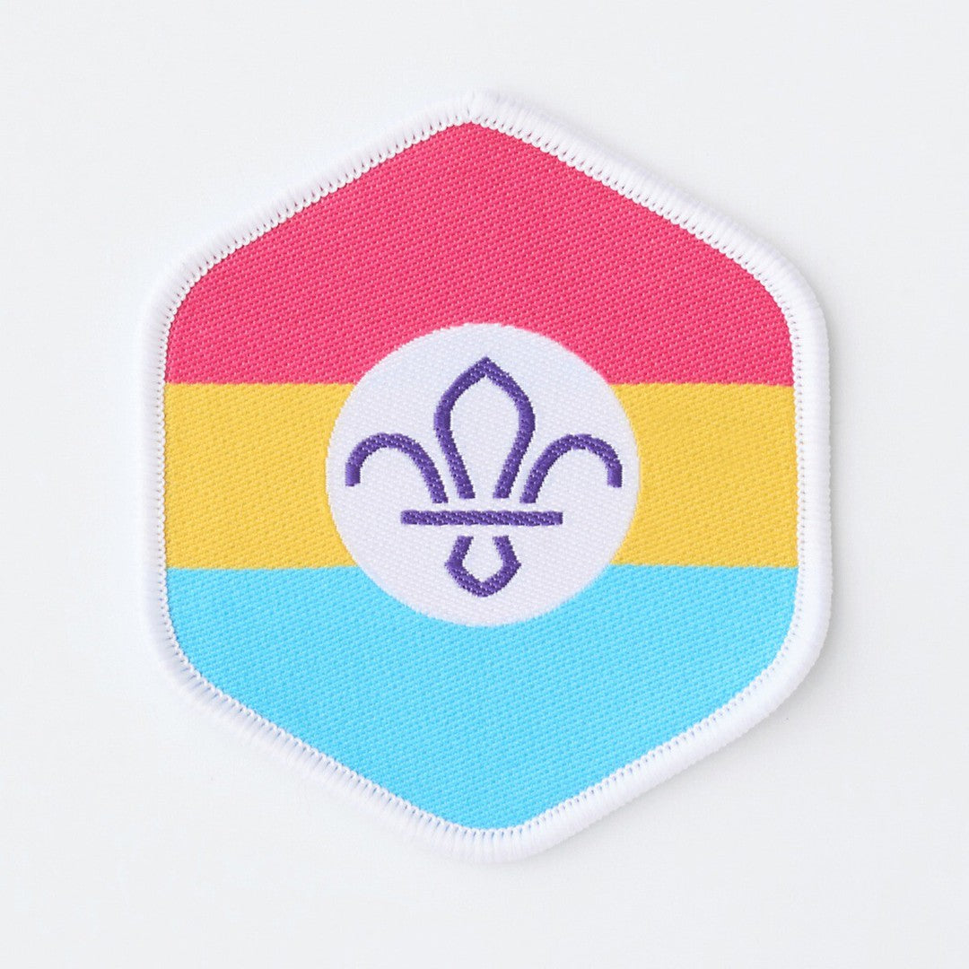 Scout Pride Blanket Badge - Pansexual Flag