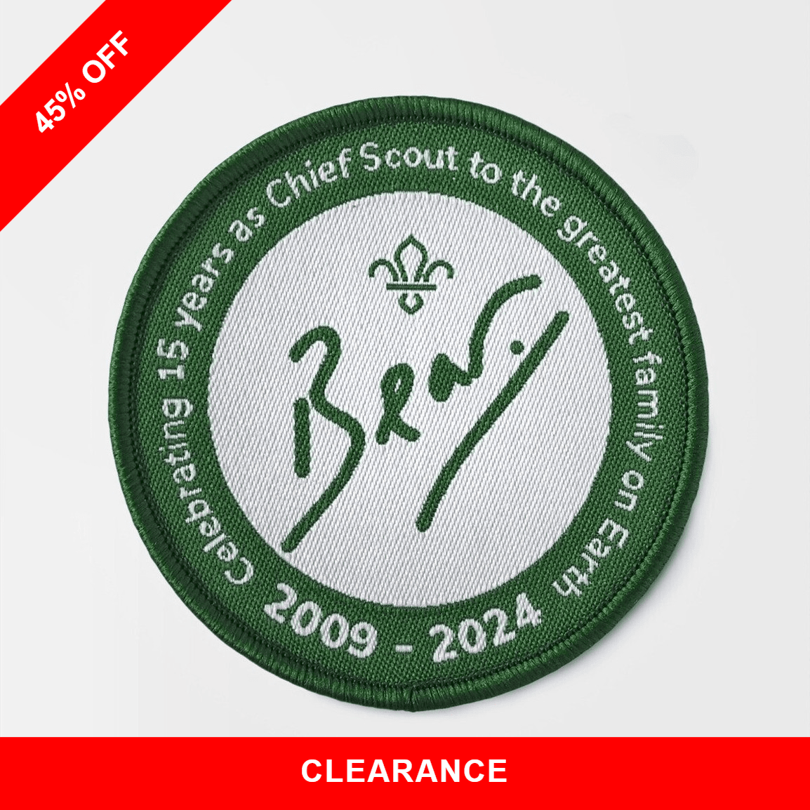 Bear Grylls 15th Anniversary Blanket Badge
