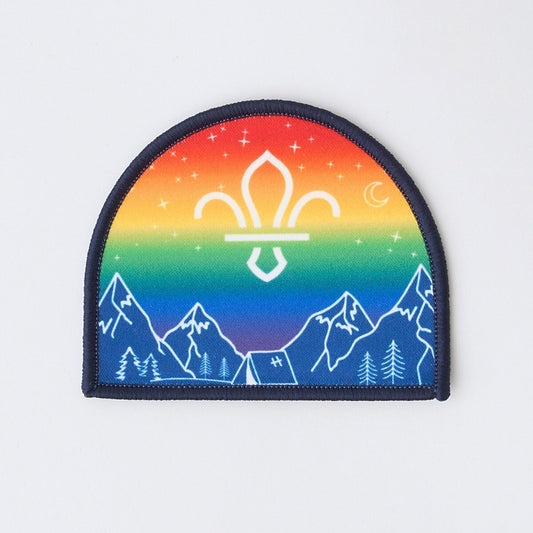 Scout Pride Camp Scene Blanket Badge