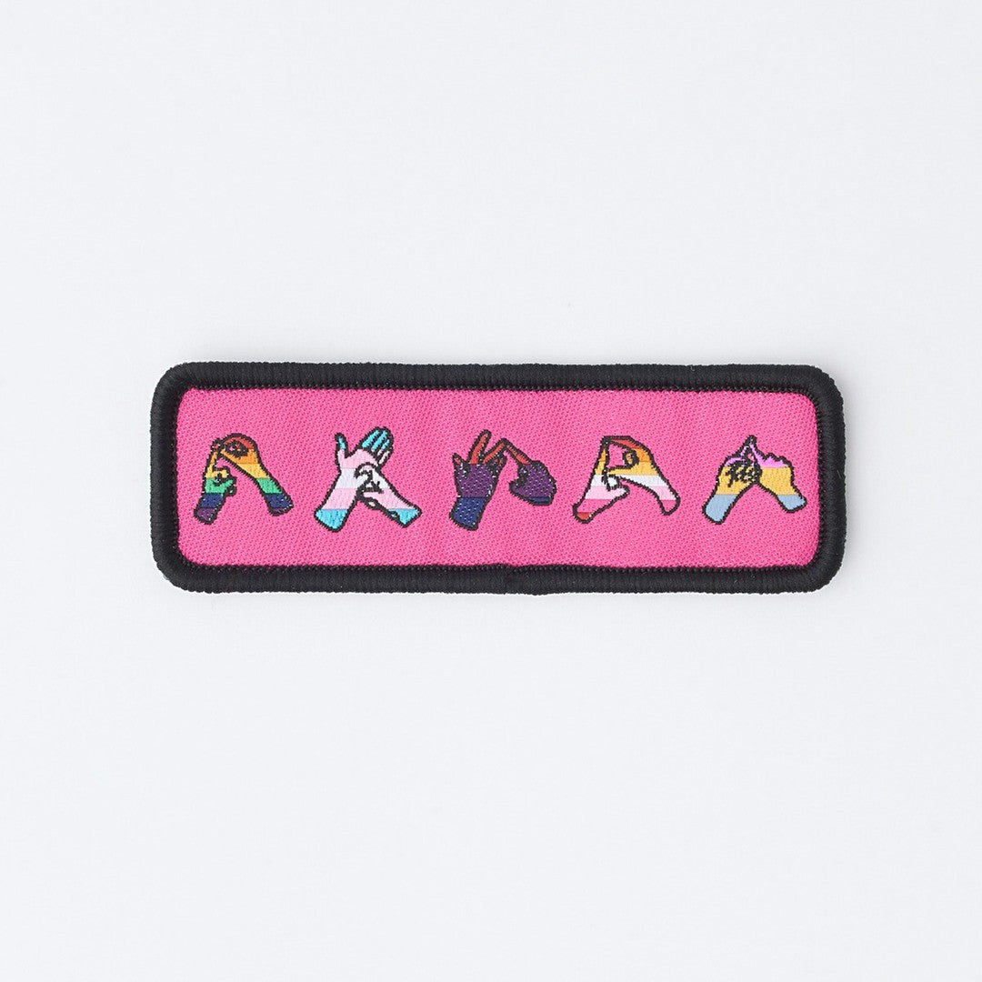 Scou Sign Language Pride Sign Language Blanket Badge – Basingstoke Scout Shop