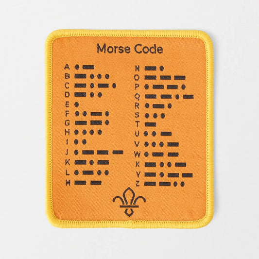 Morse Code Number Alphabet Badge