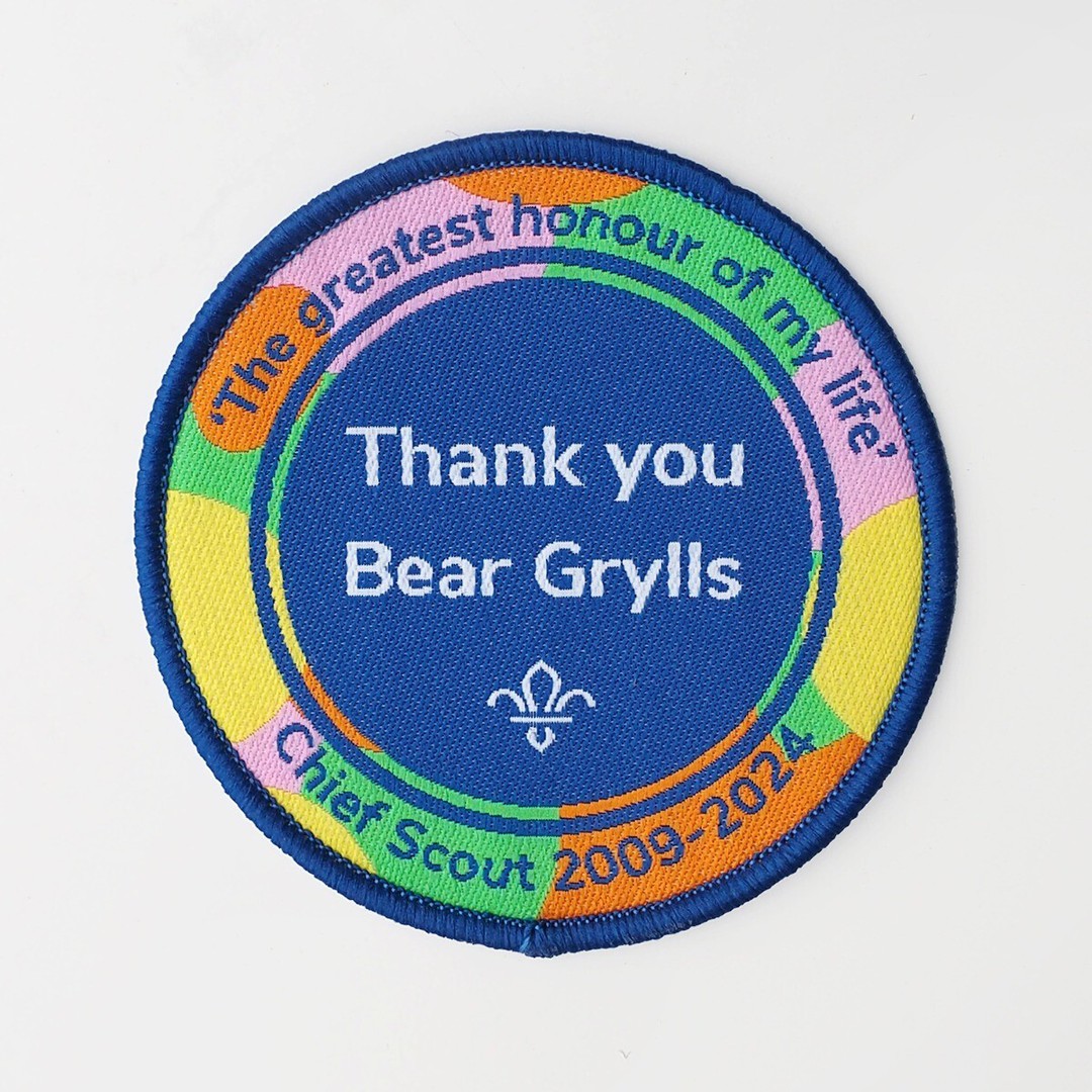 Scouts Blanket Badge - Thank You Bear Grylls