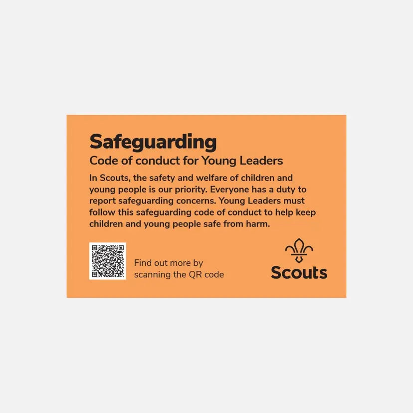 Safeguarding Code of Conduct for Young Leaders Orange Card