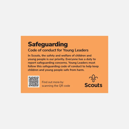 Safeguarding Code of Conduct for Young Leaders Orange Card