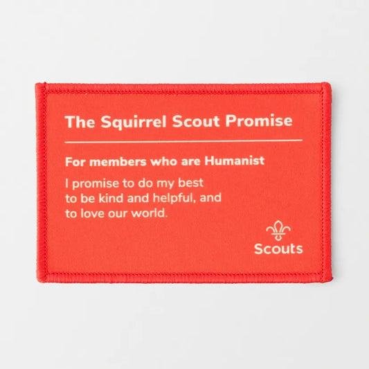 Squirrels Promise Blanket Badge - Humanist