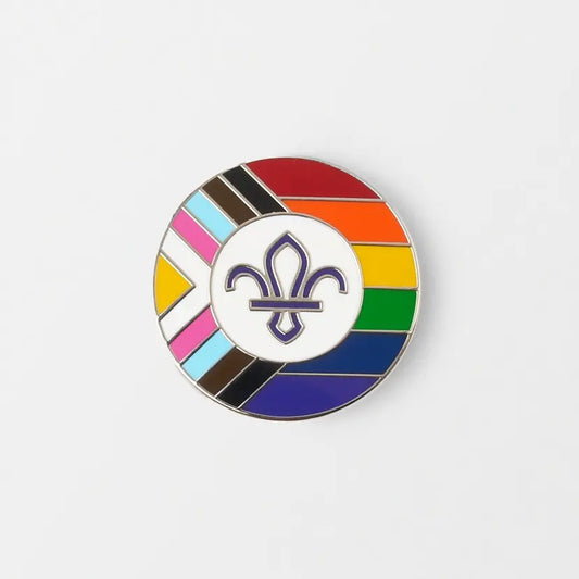 Scout Pride Progressive Flag Pin Badge