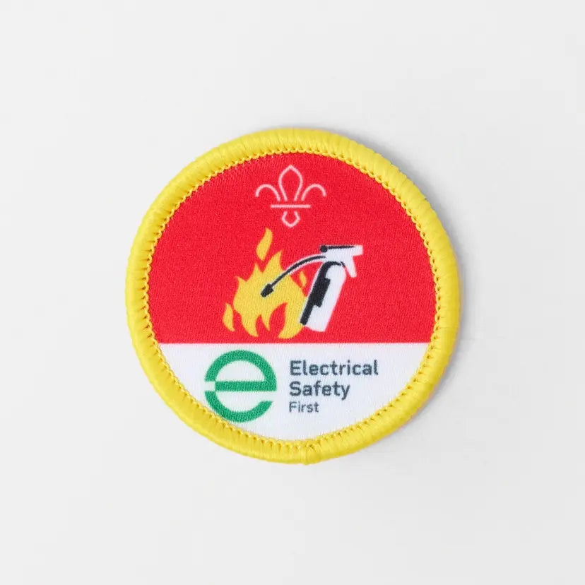 Cubs Fire Safety Activity Badge Electrical Safety First
