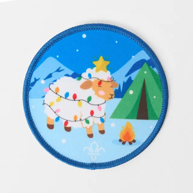 Fleece Navidad Blanket Badge