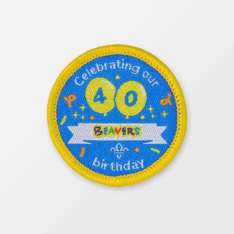 Beavers 40th Birthday Uniform Badge