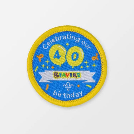 Beavers 40th Birthday Uniform Badge