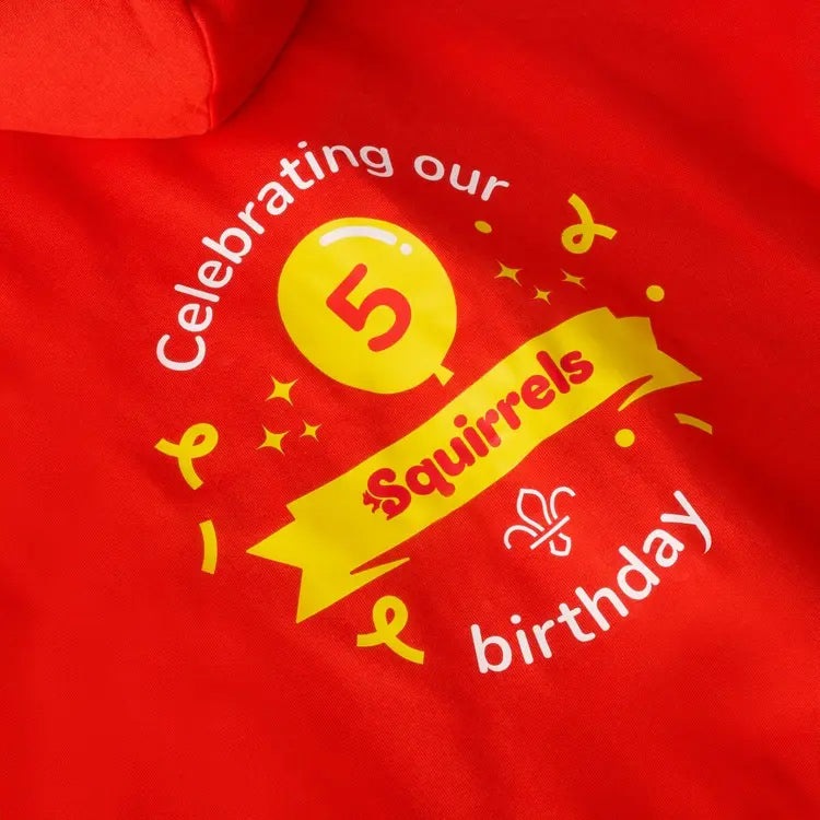 Squirrels 5th Birthday Celebration Zip Hoodie - Adult