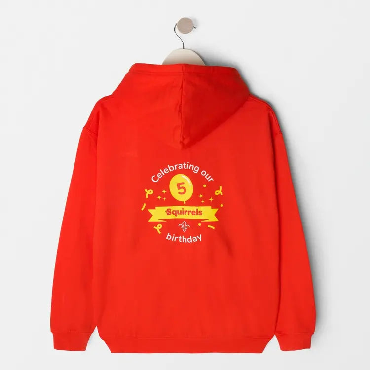 Squirrels 5th Birthday Celebration Zip Hoodie - Adult