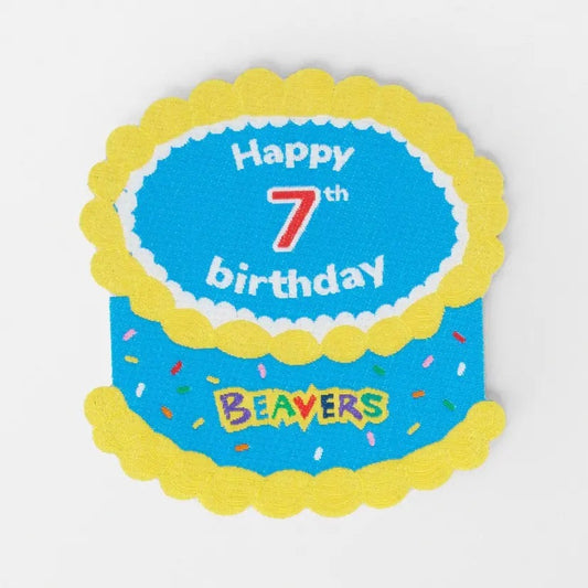 Happy 7th Birthday Blanket Badge