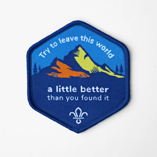 Leave the World a Better Place Blanket Badge