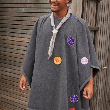 Scouts Fleur de Lis Blanket Poncho