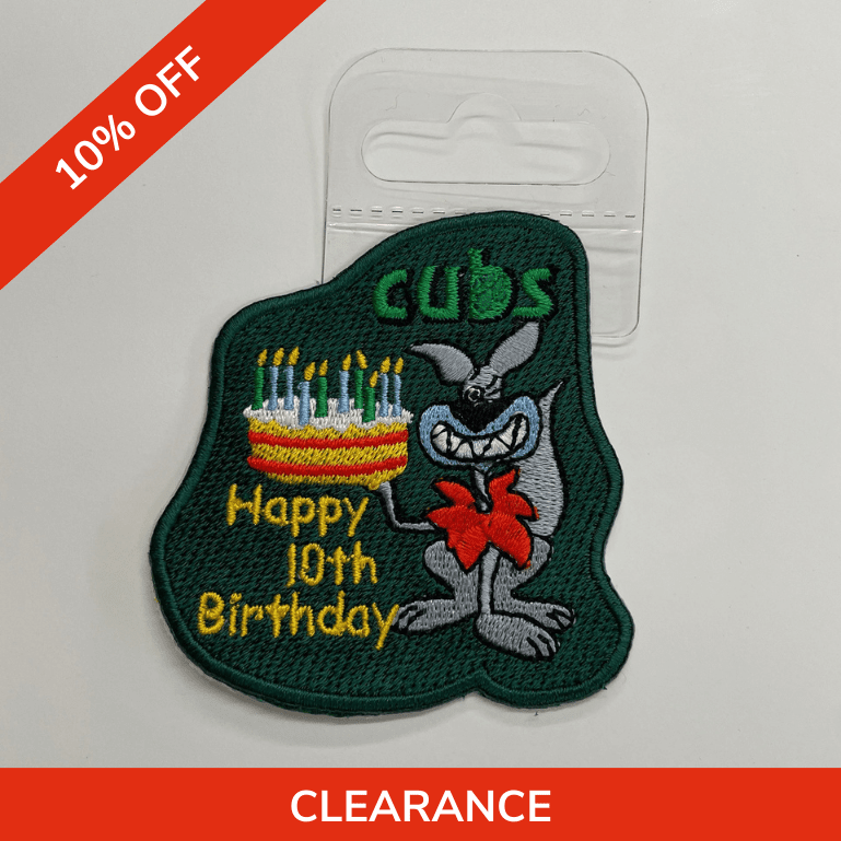 Happy 10th Birthday Cubs Fun Badge