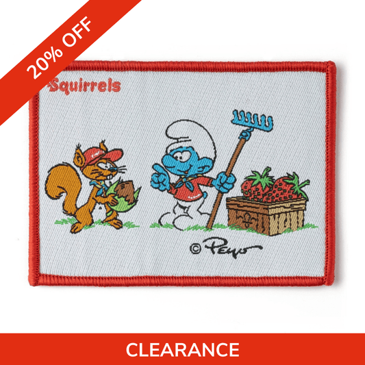Smurf Squirrel Scout Fun Blanket Badge