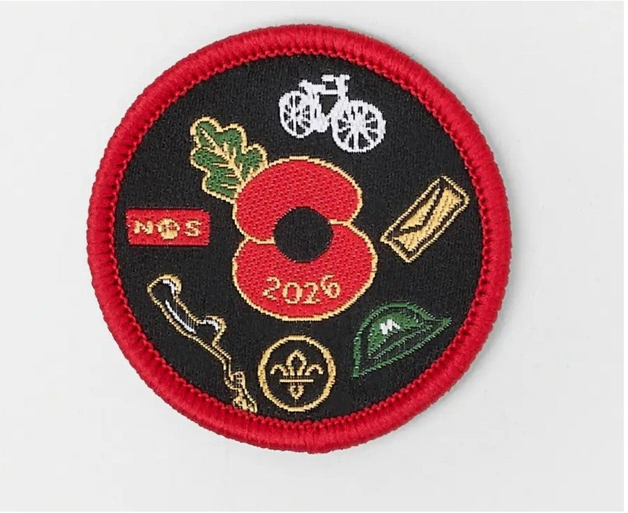 Poppy & Scouts Uniform Badge 2026