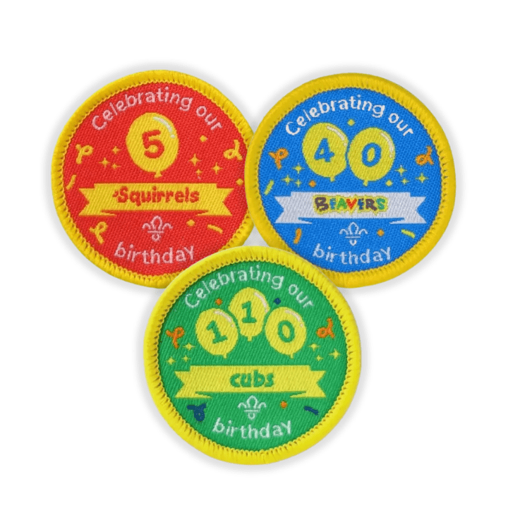 Section Birthday Uniform Badges Bundle