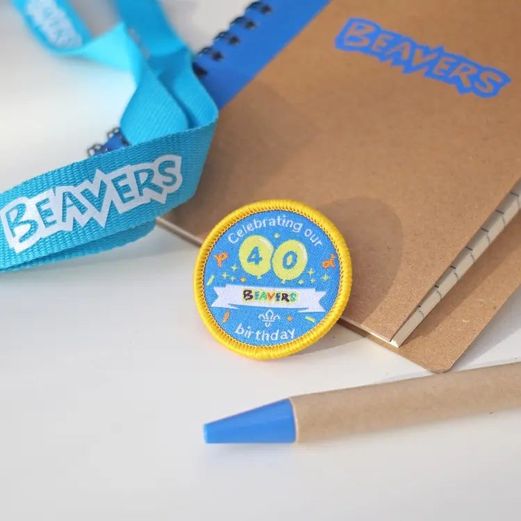 Beavers 40th Birthday Uniform Badge