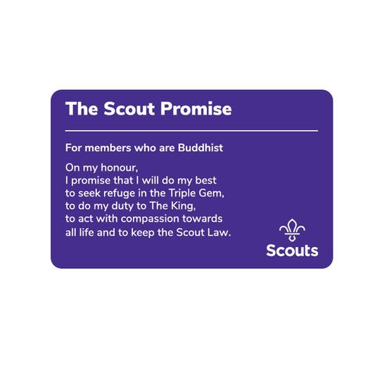 Scout Promise Card - Buddhist