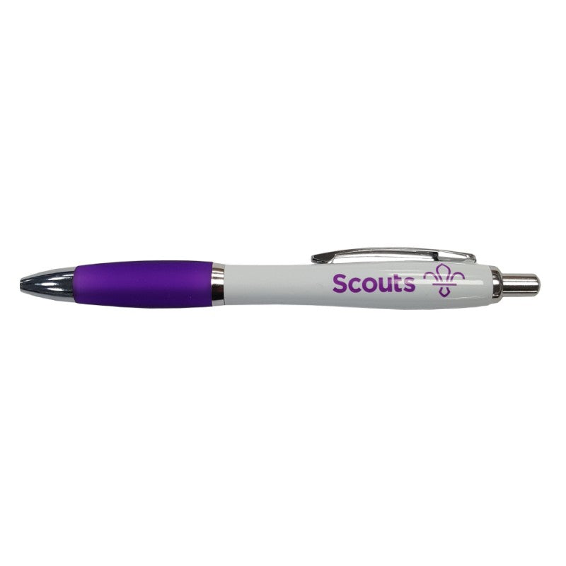 Scouts Purple and White Pen