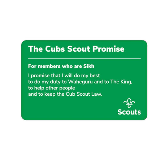 Cub Scouts Promise Card - Sikh