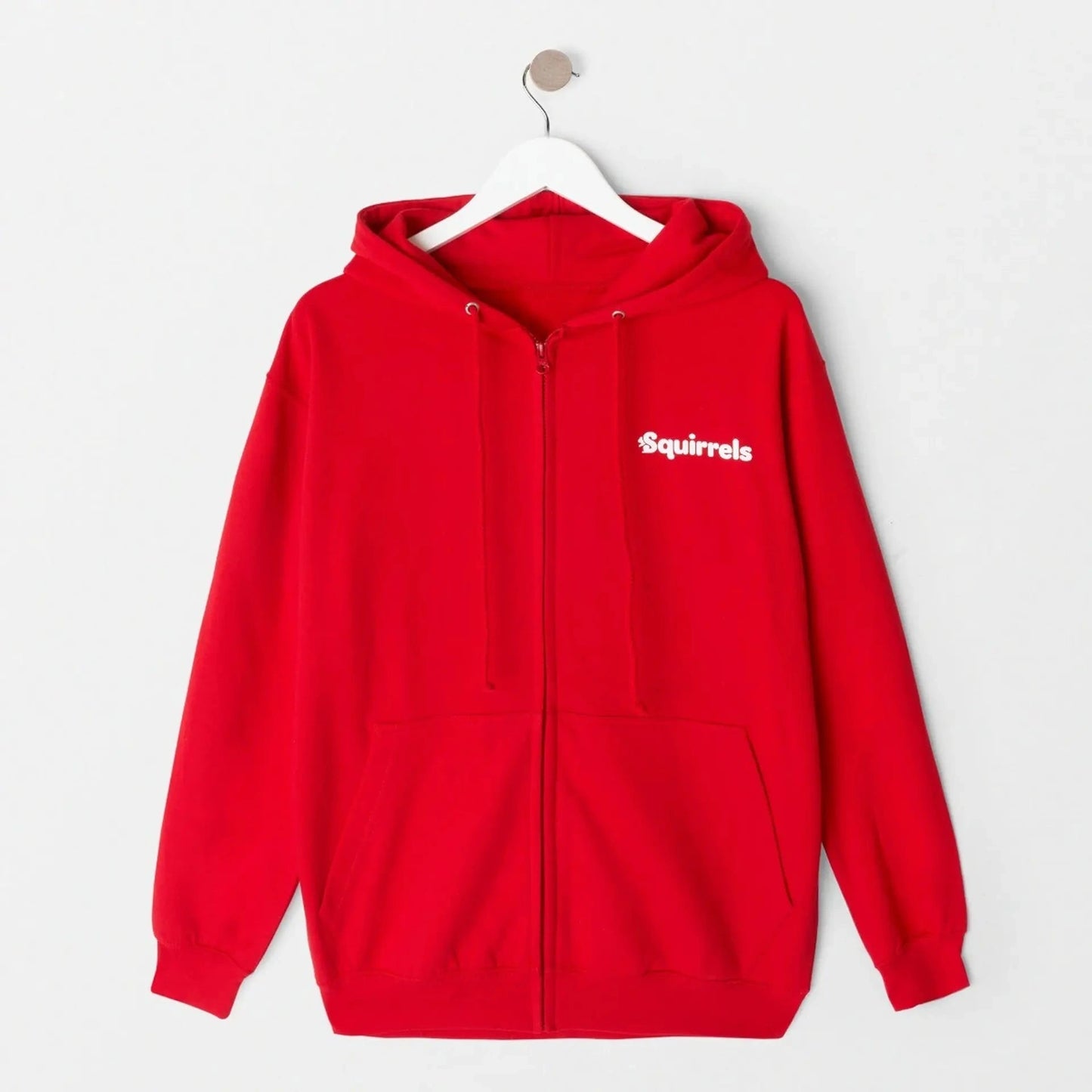 Squirrels Zip-Up Hoodie - Tail Print