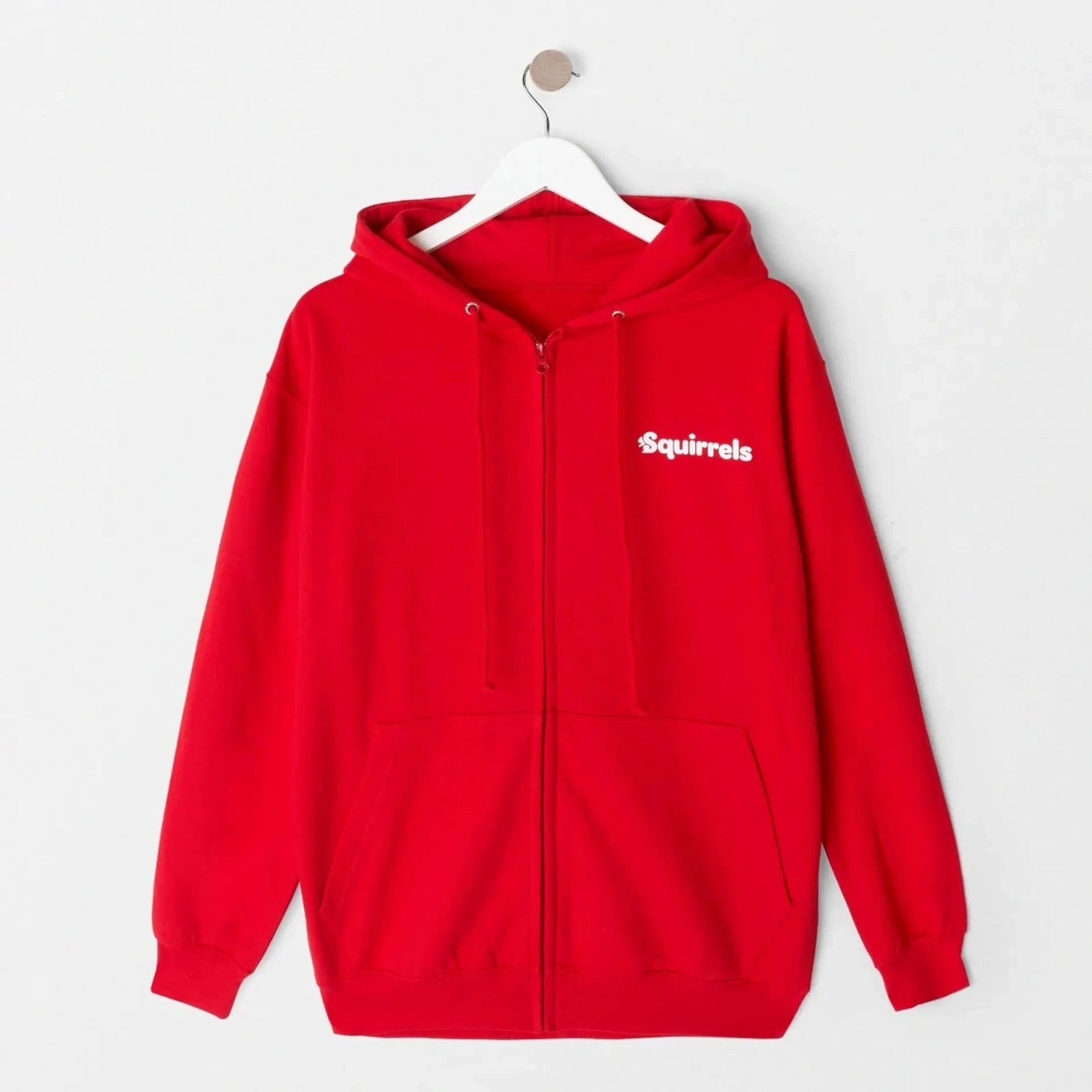 Squirrels Zip-Up Hoodie - Tail Print