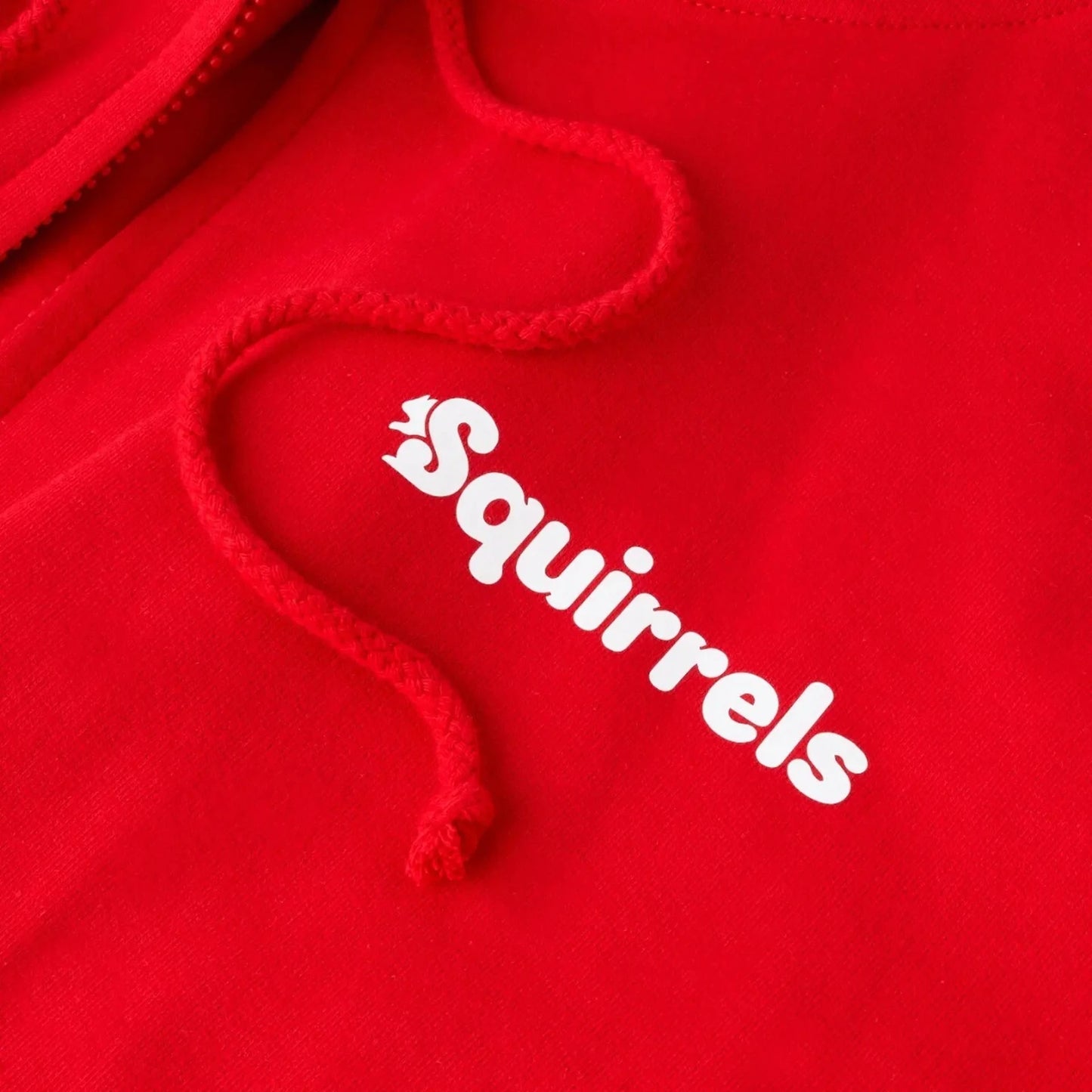 Squirrels Zip-Up Hoodie - Tail Print