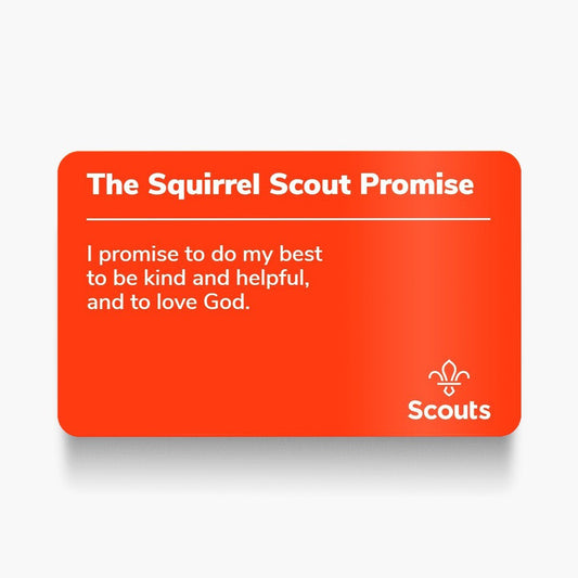 Squirrel Scouts Promise Card